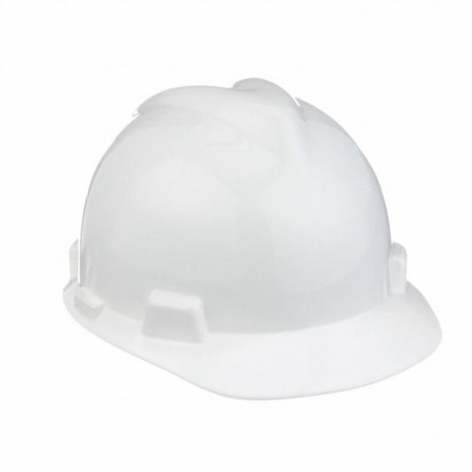 Msa Std Staz-On Susp. V-Gard Helmet White (Psb Approved)