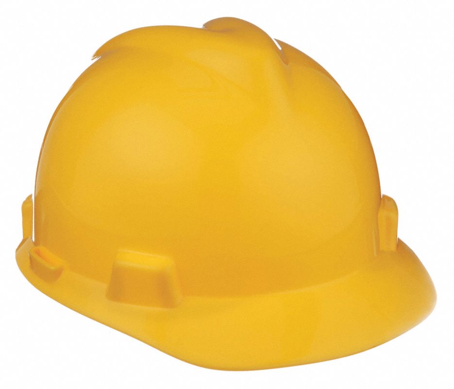 Msa Std Staz-On Susp. V-Gard Helmet Yellow (Psb Approved)