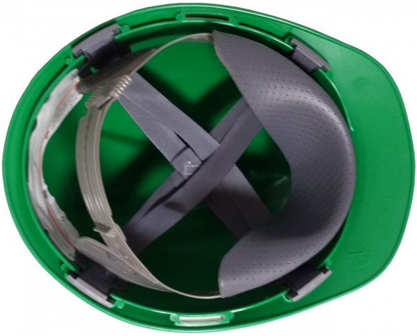 Msa Std Staz-On Susp. V-Gard Helmet Green (Psb Approved)