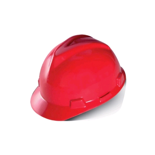 Msa Std Staz-On Susp. V-Gard Helmet Red (Psb Approved)