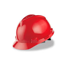 Msa Std Staz-On Susp. V-Gard Helmet Red (Psb Approved)
