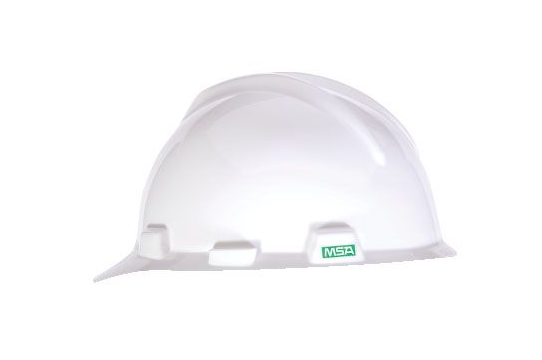 Msa Ratchet Susp. V-Gard Helmet White ( Setsco Approved )