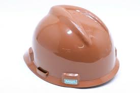 Msa Ratchet Susp. V-Gard Helmet Brown ( Setsco Approved )