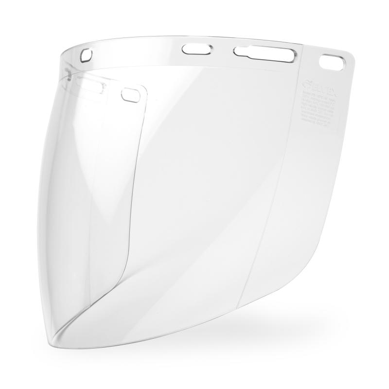 Elvex Polycarbonate Face Shield, Aspherical Molded 8" X 16" X .07" Clear, Af Coating