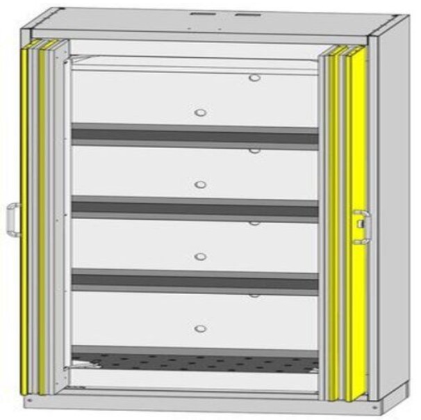 DUPERTHAL CLASSIC LINE SAFETY CABINET CLASSIC XL, VERSION XL 1, STAINLESS STEEL