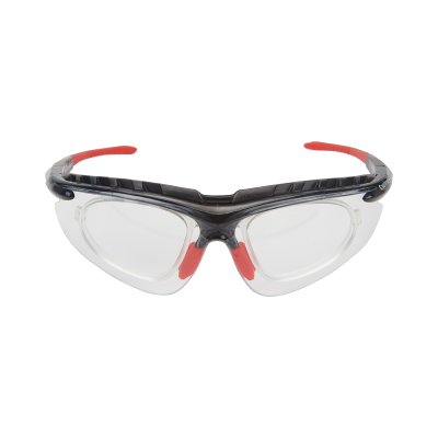 Sworke Cyclone-X Safety Rated Sports Sunglasses, Translucent Grey And Clear Hard-Coated Anti-Fog Lens