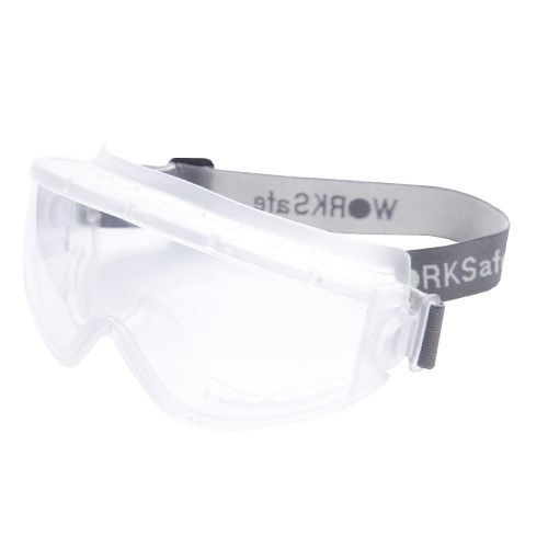 WORKSAFE® STRIKE SAFETY GOGGLES FROSTED CLEAR, INDIRECT VENT WITH PC ANTIFOG LENS