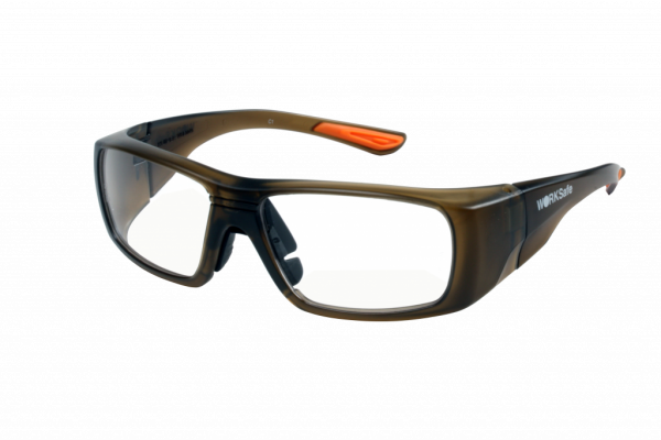 Worksaferx Kuiper Safety Prescription Glasses, Coffee Frame, Frames Only