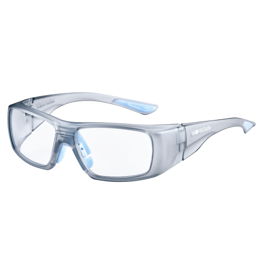 Worksaferx Kuiper, Safety Prescription Glasses, Grey Frame, Frames Only