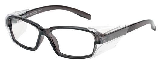 Worksaferx Arion Safety Prescription Glasses, Translucent Grey Frame, Frames Only