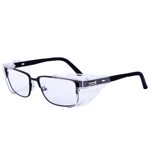 Worksaferx Retro Safety Prescription Glasses, Black Frame, Frames Only