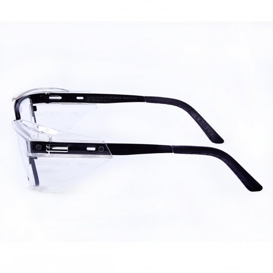 Worksaferx Retro Safety Prescription Glasses, Black Frame, Frames Only