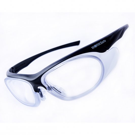 Worksaferx Uranus Safety Prescription Glasses, Matt Black, Frames Only