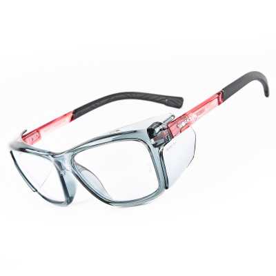 Worksaferx Otus Safety Prescription Glasses, Teal Blue Frame With Side-Shield, Frames Only