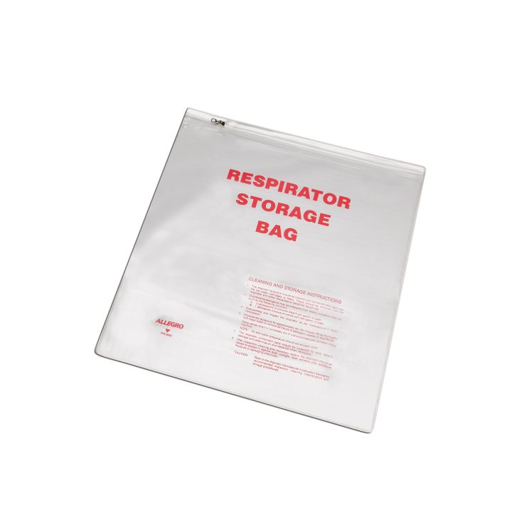 Allegro Respirator Storage Bag W/ Zipper, 14" X 16"