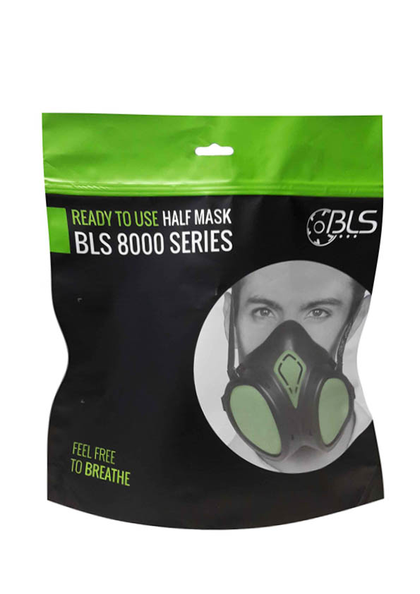 Bls 8400 Free Half Masks With Thermoplastic Face Piece [1Pcs/Box, 10Pcs/Carton]