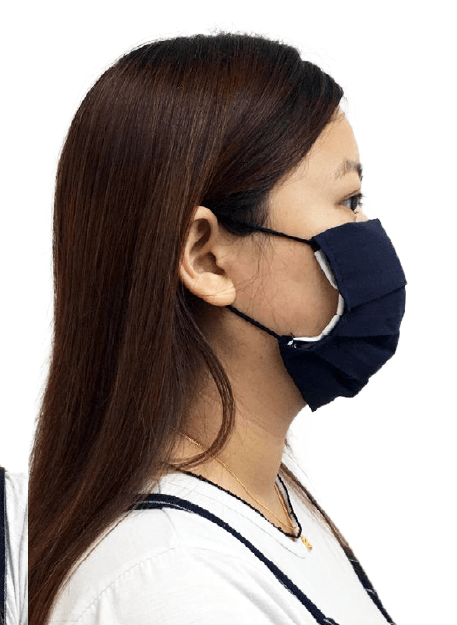 Worksafe Waterproof Reusable Face Mask (Navy Blue) With 10 Pcs Filter
