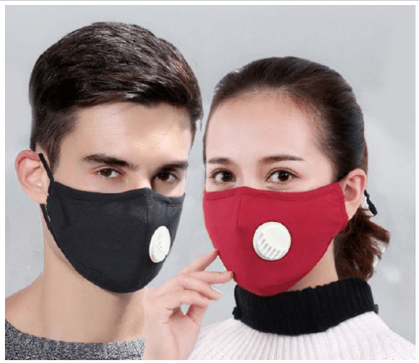 WORKSAFE REUSABLE FACE MASK WITH VALVE 