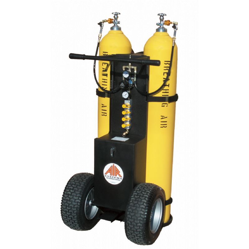 AIR SYSTEMS 2-CYLINDER BOTTLED AIR CART - 4500PSI WITH BS 341 NO. 3 BOTTLE CONNECTIONS