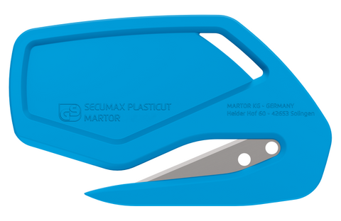 SECUMAX PLASTICUT STANDARD, CONCEALED BLADED KNIFE, BLUE (100 LOOSE IN A BOX)