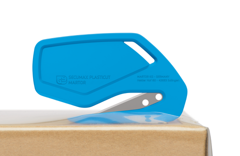 Secumax Plasticut Standard, Concealed Bladed Knife, Blue (100 Loose In A Box)
