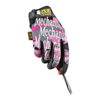 Mechanix Womens Original Safety Gloves, Pink Camo, Size 8