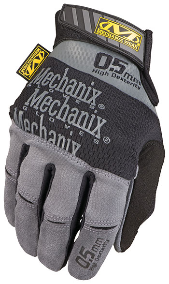 MECHANIX SPECIALTY SAFETY GLOVES, 0.5MM HIGH DEXTERITY, SIZE 9