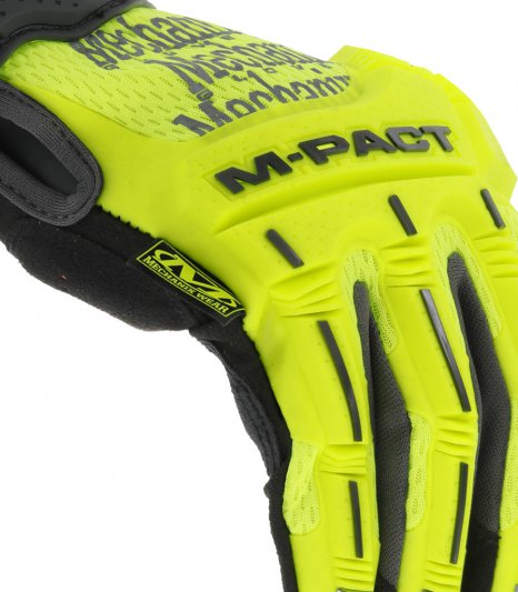Mechanix M-Pact Yellow Safety Glove, Size 9