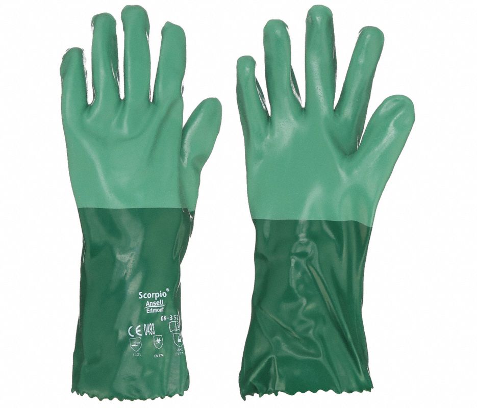 ANSELL EDMONT SCORPIO 12" CHEMICAL RESISTANT GLOVES S10