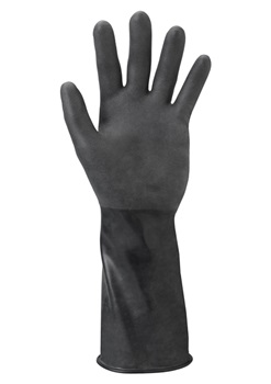 Ansell Alphatec 38-514 Butyl Polymer Chemical Resistant Gloves: 14 Mil, 14" Length, Size 10