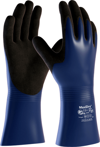 Atg Maxidry Plus Safety Gloves Cut Level A, Gauntlet 30Cm, Size 9