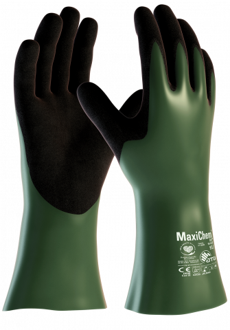 Atg Maxichem Cut Safety Gloves Cut Level B, Gauntlet 30Cm, Size 8