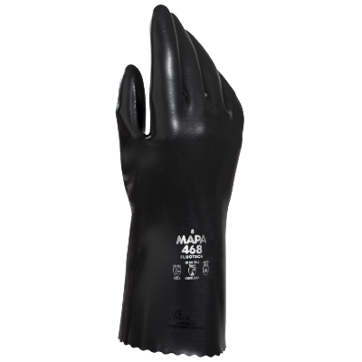 Mapa Fluonit 468 Viton Chemical Resistant Gloves, Size 8
