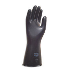 NORTH BUTYL UNSUPPORTED CHEMICAL RESISTANT GLOVES, SIZE L, 14"/17MIL