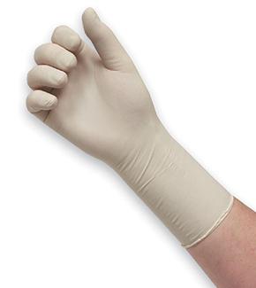 North Chemsoft Nitrile Cleanroom Gloves, 4 Mil 12" Length, White (100Gloves/Carton, 1000Pcs/Case) Size M