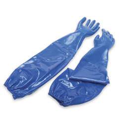 NORTH NITRI-KNIT SUPPORTED NITRILE CHEMICAL RESISTANT GLOVES 26"/ROUGH GRIP SZ 9