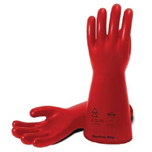 Raychem Straight Cuff Gloves Electrical Insulation Rubber Gloves Class 3 Size 10