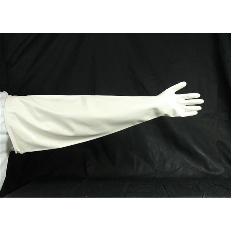 Renco Hypalon Dry Box Gloves, 8” Port, 32” Long, Size 9A, 15Mil