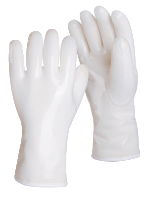 Sumirubber Silicone Made Synthetic Fiber Lining, White 280Mm Heat Resistant Gloves, Size M