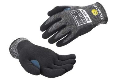 Tilsatec Medium Weight Cut Resistant Gloves, Cut Level E Foam Nitrile Palm Coated With Thumb Reinforcement, S9/L (Previously Ttp010Nbr)