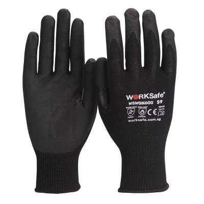 Worksafe N600 Nitrile Microfoam Palm Coated Safety Gloves, Cut Level F, Size 9