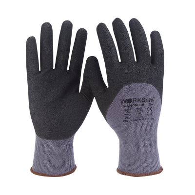 Worksafe N888 Nitrile Microfoam Palm Coated Heat-Resistant Gloves, Cut 1, Size 8
