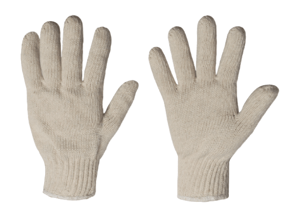 WORKGARD COTTON/POLYESTER WORK SAFETY GLOVES - FREE SIZE, 12 PAIRS PER BAG