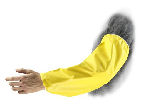 Ansell Edmont Yellow Neoprene 18" Sleeves Elastic Both Ends (192Pcs/8Doz-Pr/Cse)