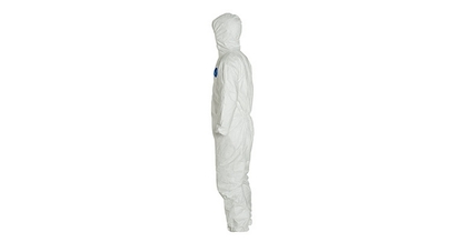 Dupont Tyvek 400 Hooded Coverall, Ty198Swh, White, Size Xl, 100Pcs/Ctn (Pn-Tyvchf5Swhxl0100A0, D-Code D13674455)