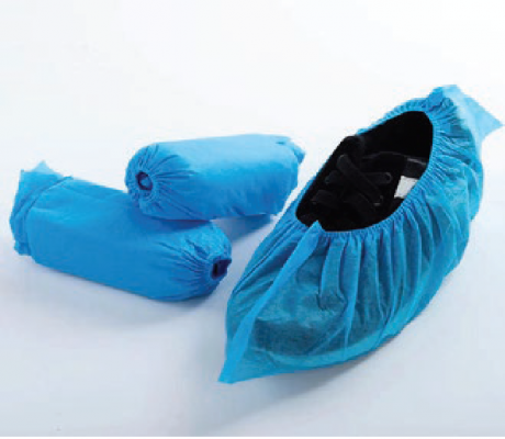 Disposable 25Gsm Pp Non-Woven Shoe Cover, 15X40Cm, Blue Colour (100Pcs/Pkts)