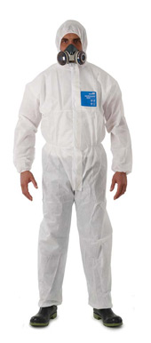 Ansell Alphatec 1500-Wh Plus Coverall Hood 111, Large (Packing:40Pcs/Cse)