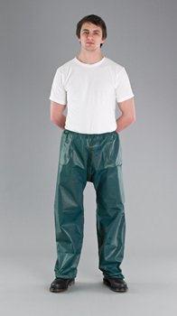 ANSELL ALPHATEC 4000-GR MODEL 301 TROUSERS, STITCHED & TAPE SEAMS, ELASTICATED WAIST & ACKLES, LARGE (25 PCS/CASE)