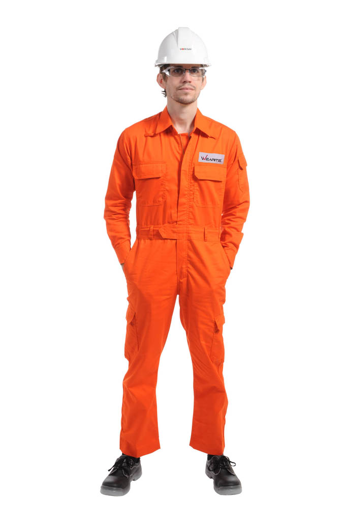 Wearite Cotton Premium Orange Coverall Size Xxl