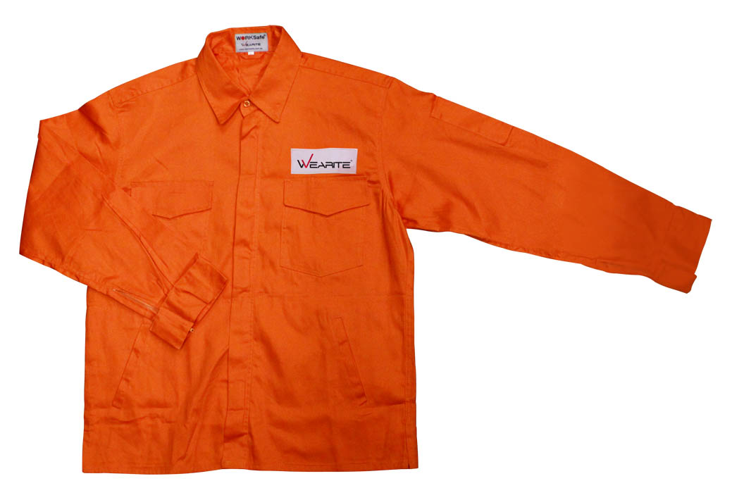 Wearite Cotton Standard Orange Jacket Size L